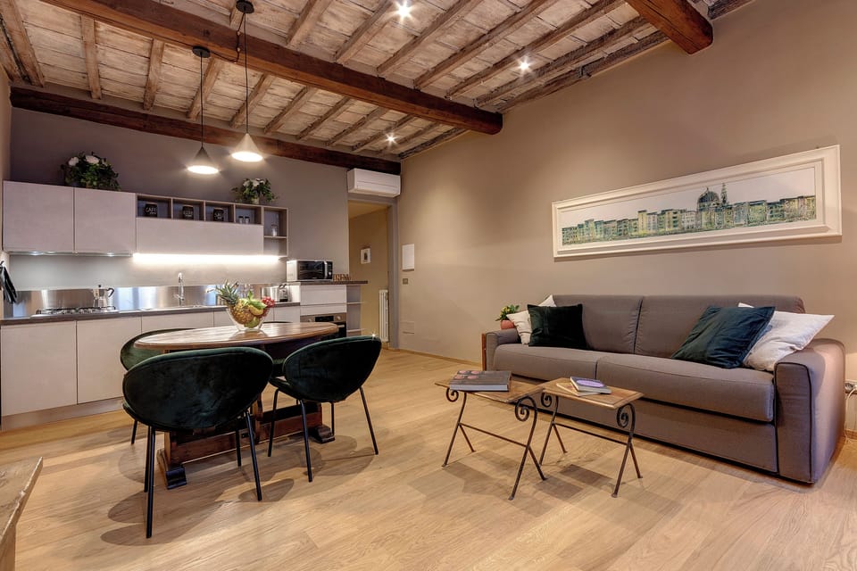 Apartment | Living area | 24-inch flat-screen TV with digital channels