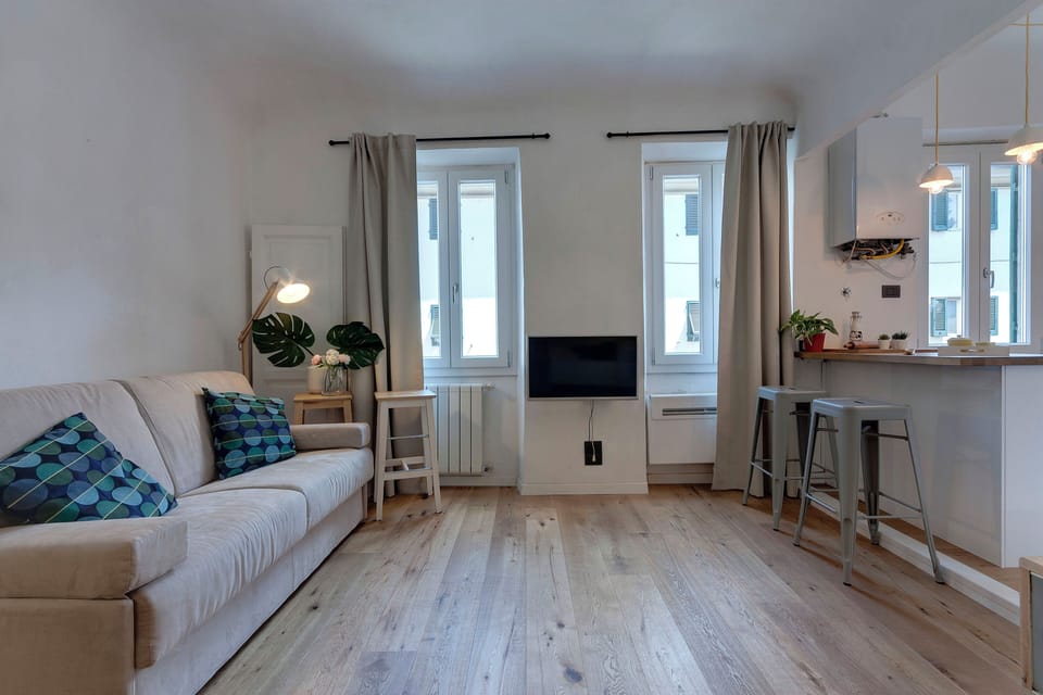 Apartment | Living area | 24-inch flat-screen TV with digital channels