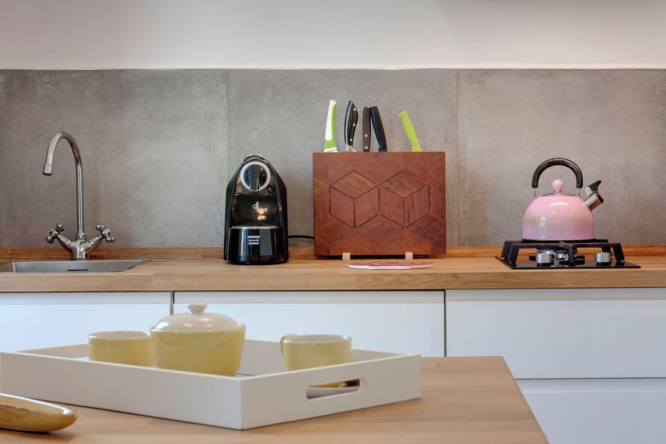 Apartment | Private kitchenette | Full-size fridge, microwave, stovetop, electric kettle