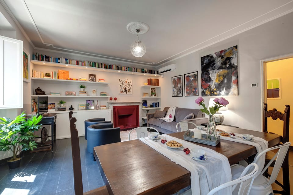 Apartment | Living area | 40-inch flat-screen TV with digital channels