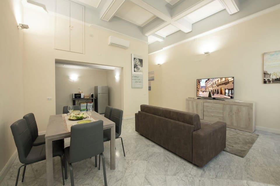 Apartment | Living area | 24-inch flat-screen TV with digital channels