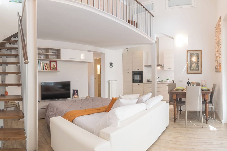 Apartment | Living area | 24-inch flat-screen TV with digital channels
