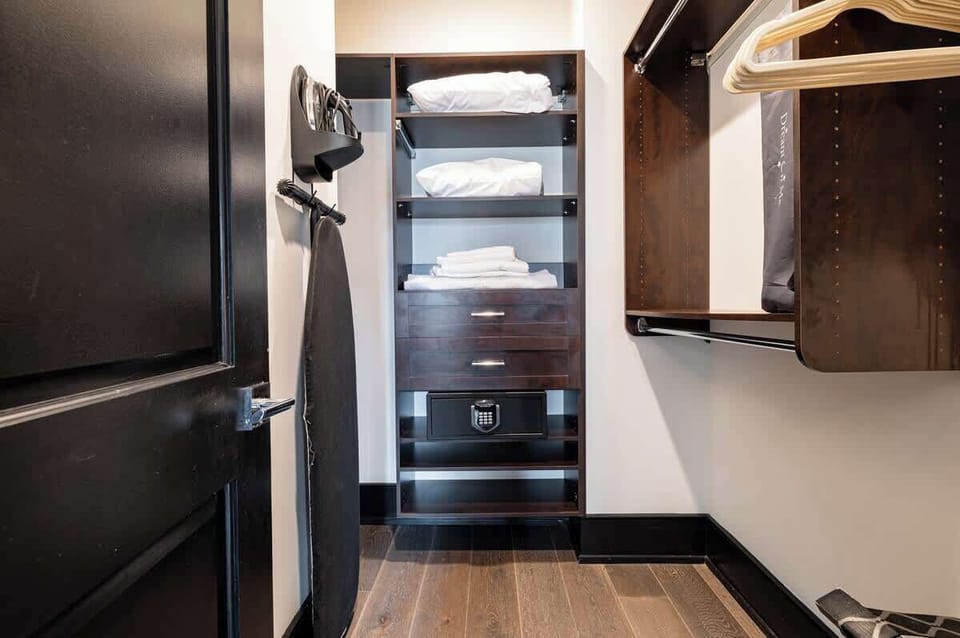 Iron, ironing board, and extra linens provided.