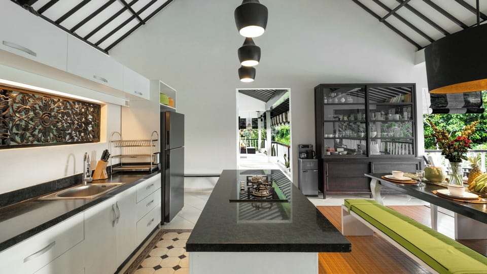 Villa, 3 Bedrooms, Pool View | Private kitchen | Fridge, microwave, stovetop, toaster