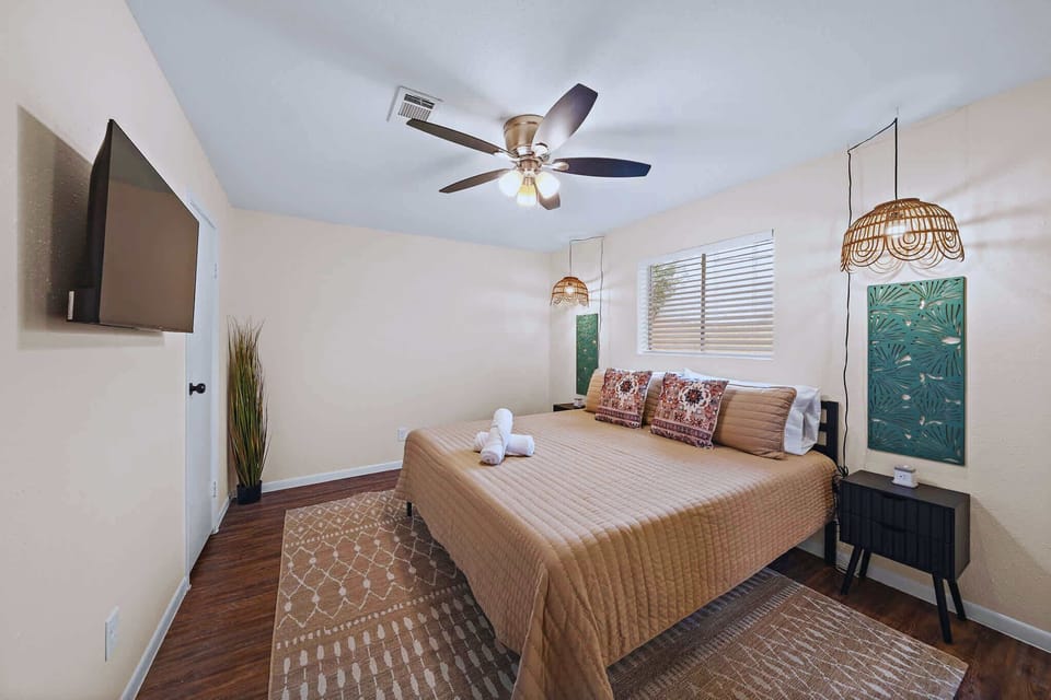 Master Bedroom: Tranquil retreat with modern decor, plush bedding, and soothing natural light.