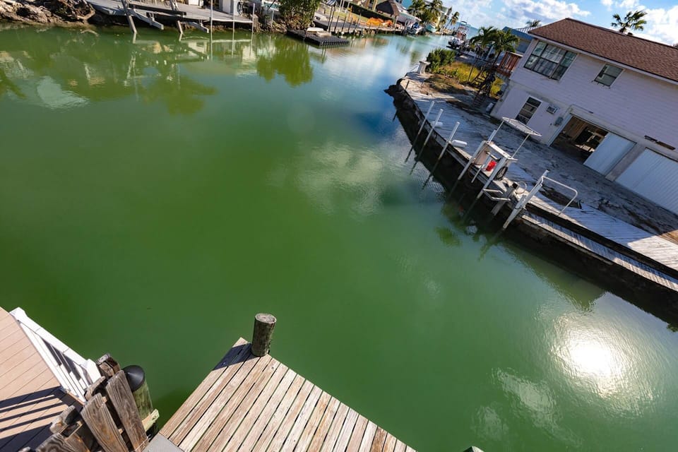 Tranquil canal with direct ocean access—your gateway to endless boating and coastal adventures in Marathon, FL.