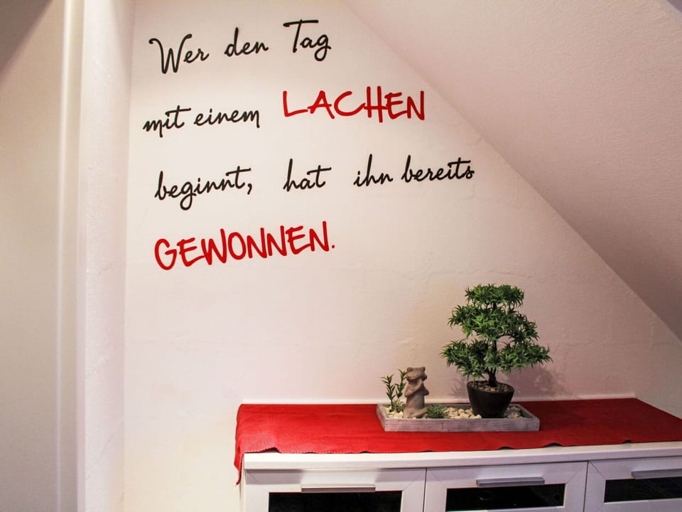 Plant, White, Flowerpot, Font, Interior Design, Wood, Houseplant, Table, Red