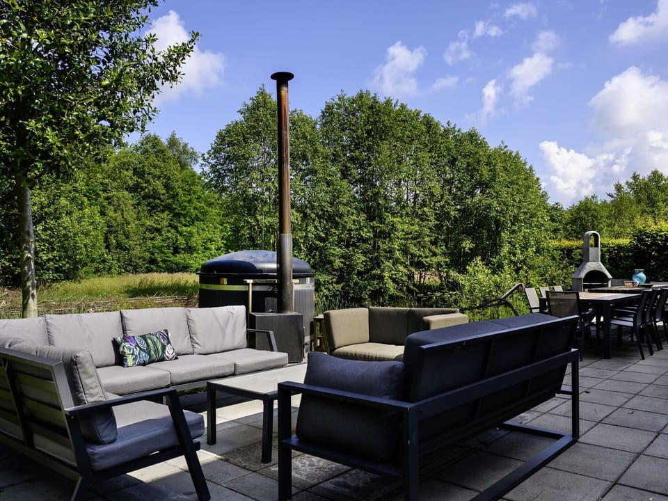 Sky, Property, Table, Furniture, Plant, Building, Chair, Interior Design, Shade, Tableware