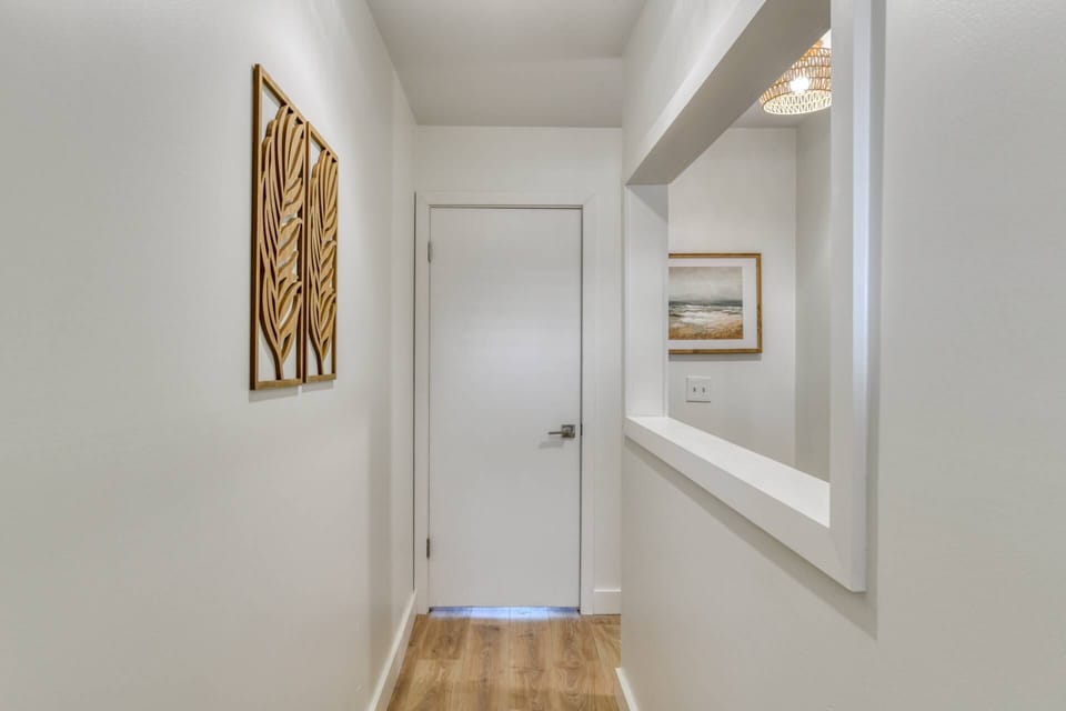 Upstairs you will find two master suites, both feature a king size bed, large smart tv, and full bathroom.