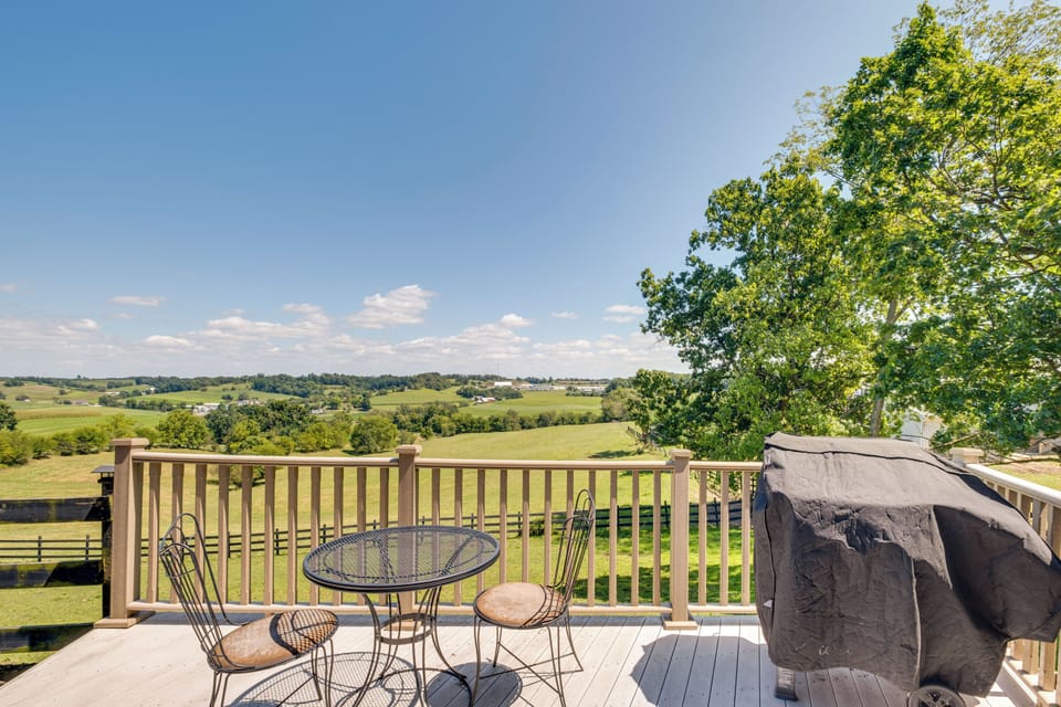 Private Deck | Countryside Views | Gas Grill | Near Wineries
