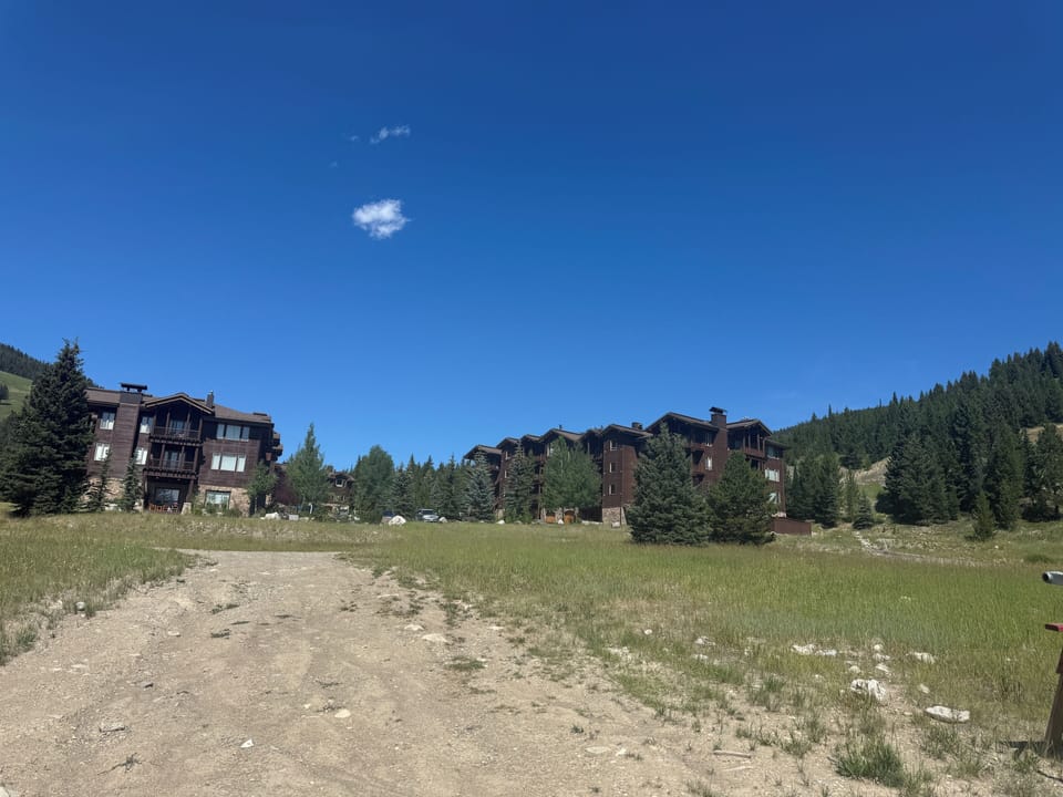 View from Lone Moose Lift to condo