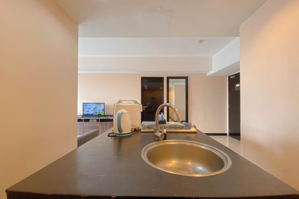 Apartment | Private kitchen | Fridge, microwave, stovetop, rice cooker