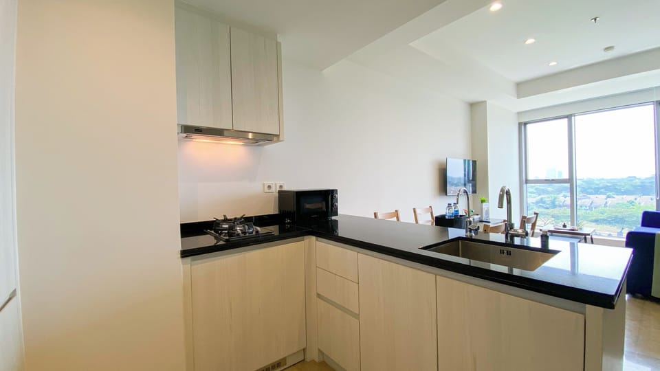 Apartment | Private kitchen | Fridge, microwave, stovetop, rice cooker
