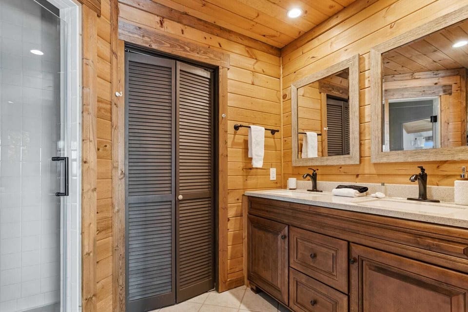 Master Ensuite with Step-In Shower and Double Vanities