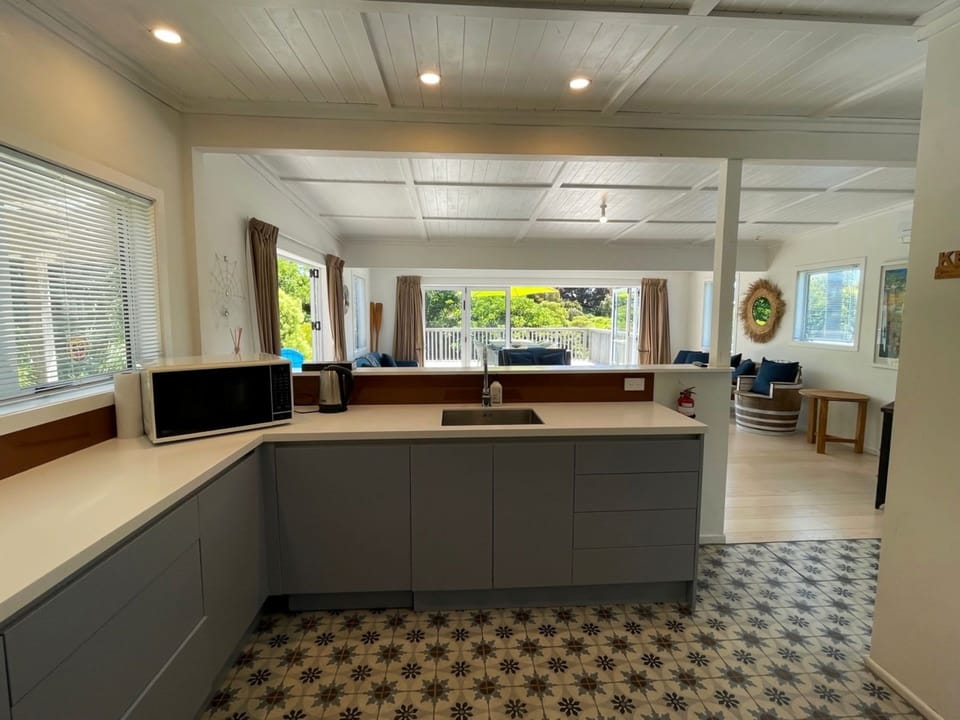 Full Kitchen and Open Plan Living with Outdoor Access