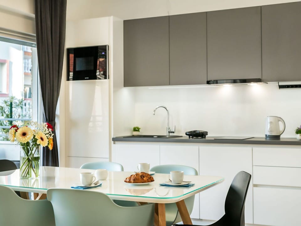 Property, Furniture, Cabinetry, Countertop, Table, Plant, Window, Interior Design, Kitchen, Kitchen Appliance