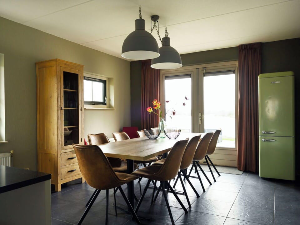 Furniture, Interior Design, Flooring, Chair, Floor, Wood, Light Fixture, Table, Ceiling, Dining Room