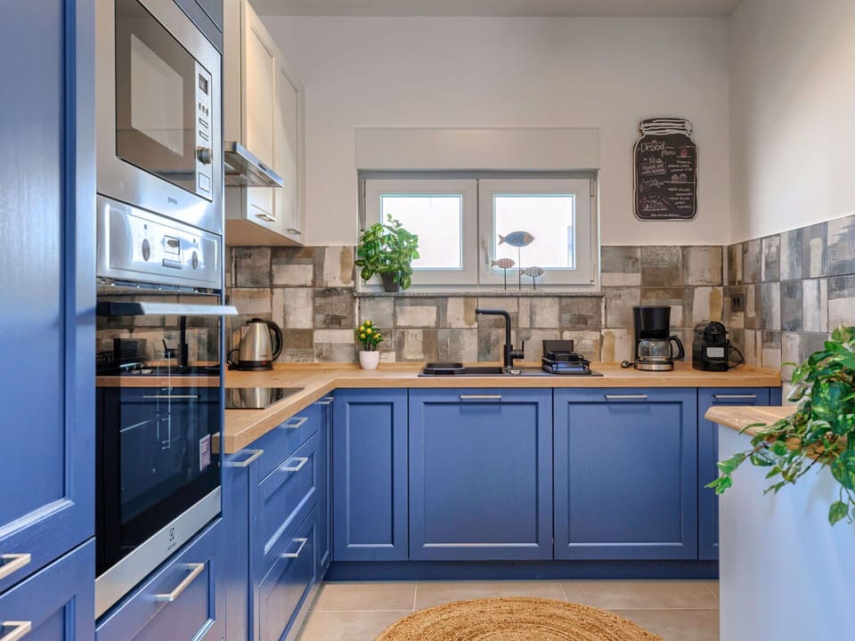 Cabinetry, Countertop, Kitchen Sink, Property, Kitchen, Kitchen Appliance, Sink, Kitchen Stove, Tap, Plant
