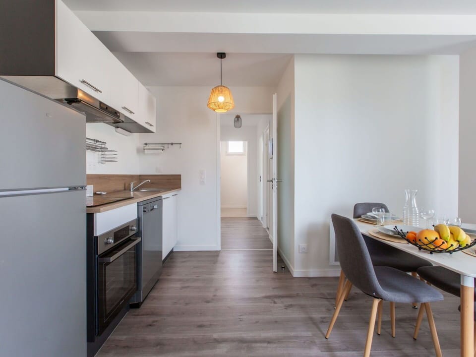 Cabinetry, Furniture, Property, Building, Table, Wood, Interior Design, Orange, Kitchen, Chair