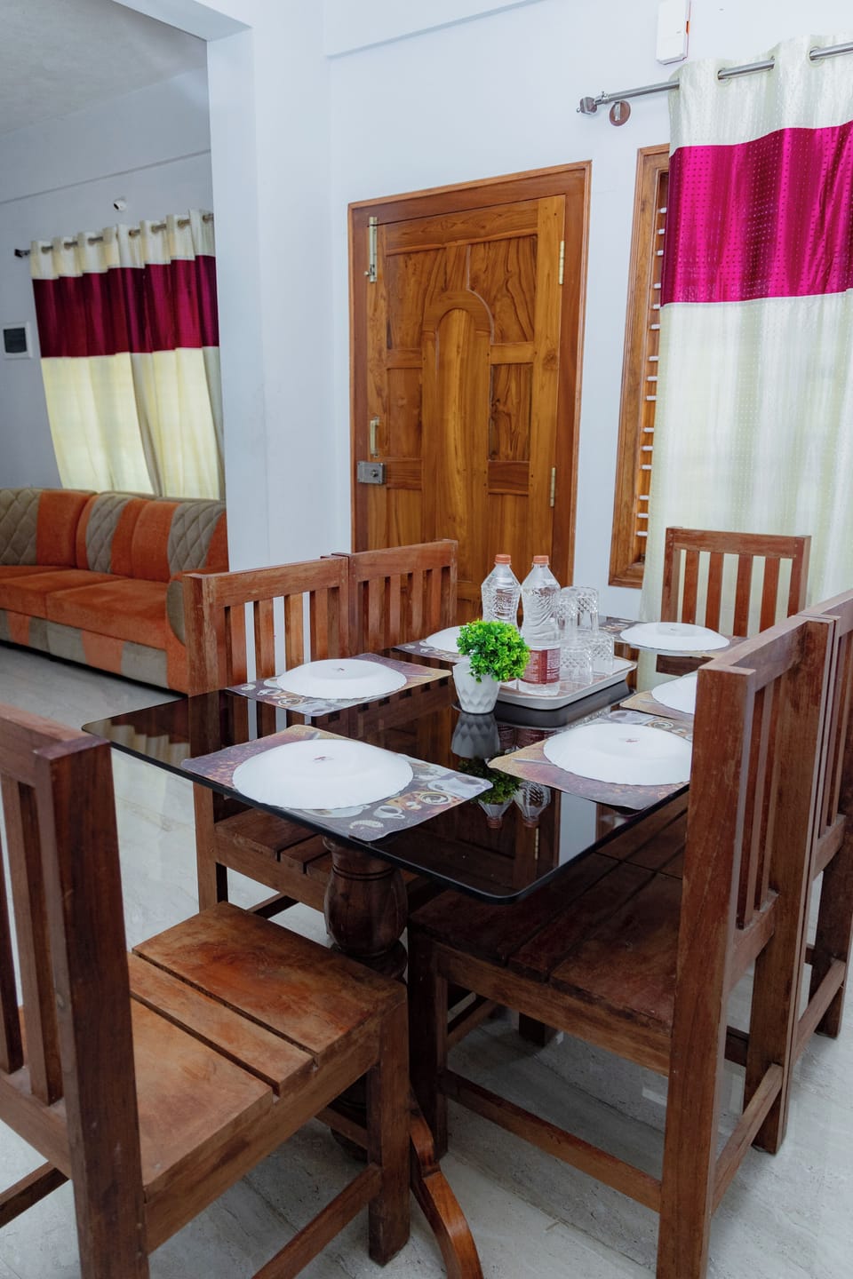 Family Apartment, City View | Living area | TV