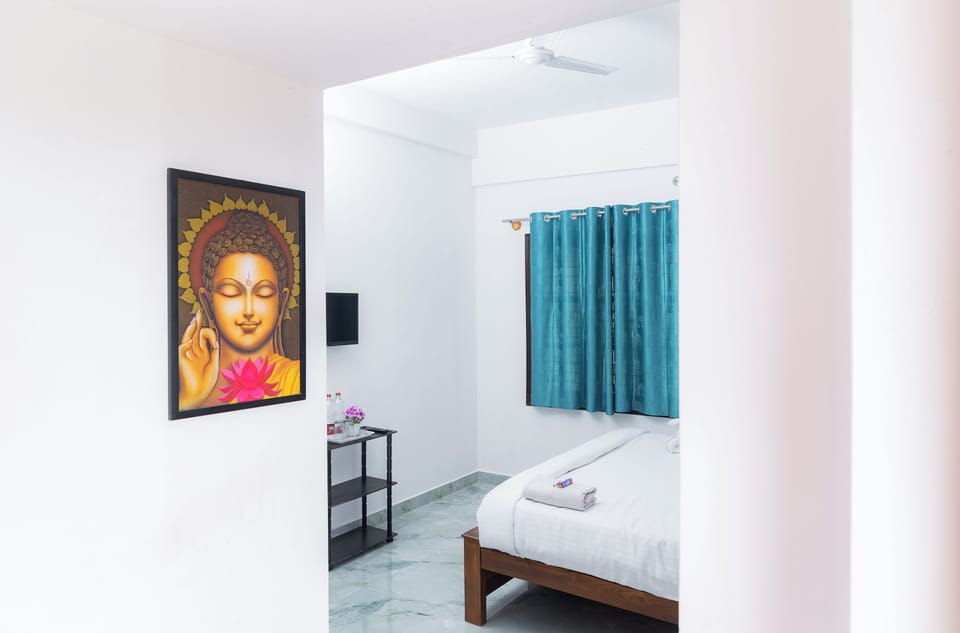 Standard Double Room, Patio, City View | Desk, laptop workspace, soundproofing, free WiFi