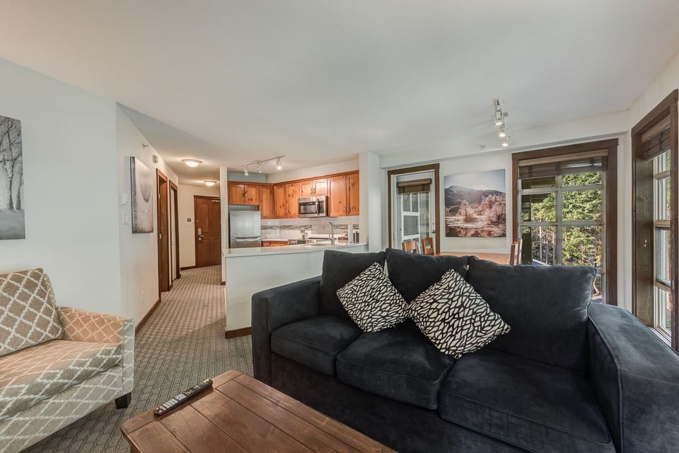 Open living space with comfy seating and lots of natural light.