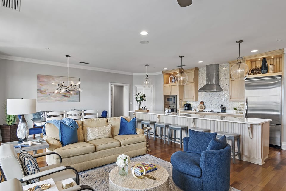 WaterHouse 304 - Seacrest Beach - Living/kitchen Area