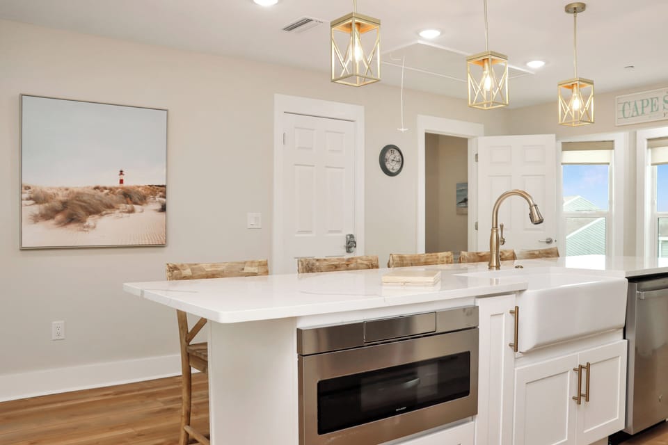 Kitchen and Half Bath