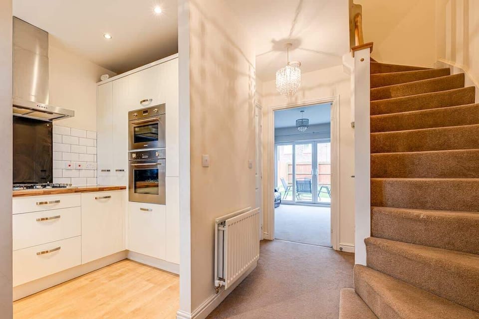 Stairs going up to the bedroom