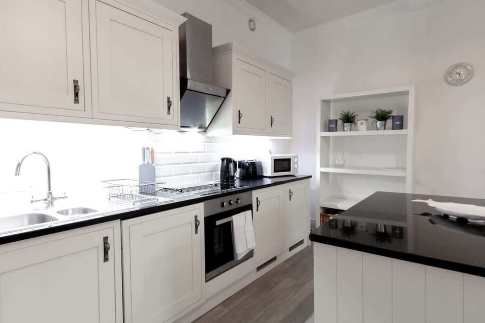 Clean and modern kitchen amenities