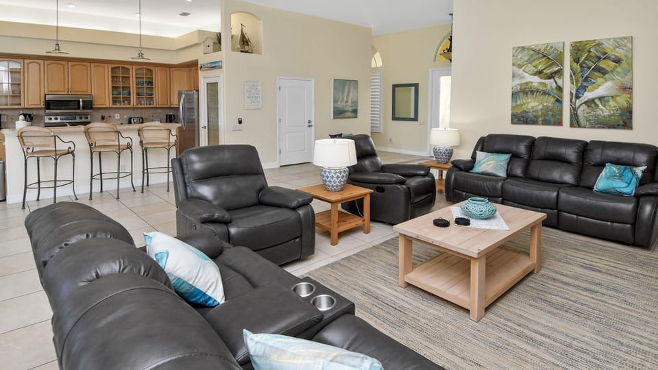 Comfortable seating in the living room