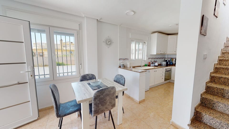Villa | Private kitchen | Fridge, microwave, oven, stovetop
