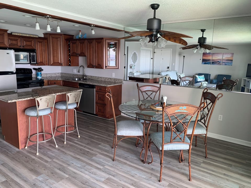 Kitchen and dining area