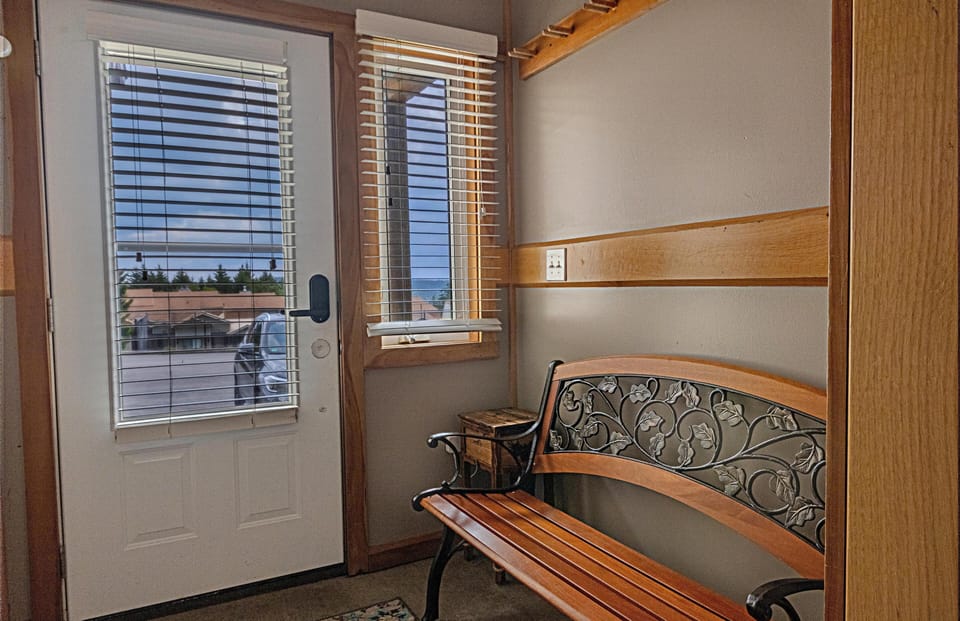 The mudroom is a great space to put on/remove shoes and store your equipment.