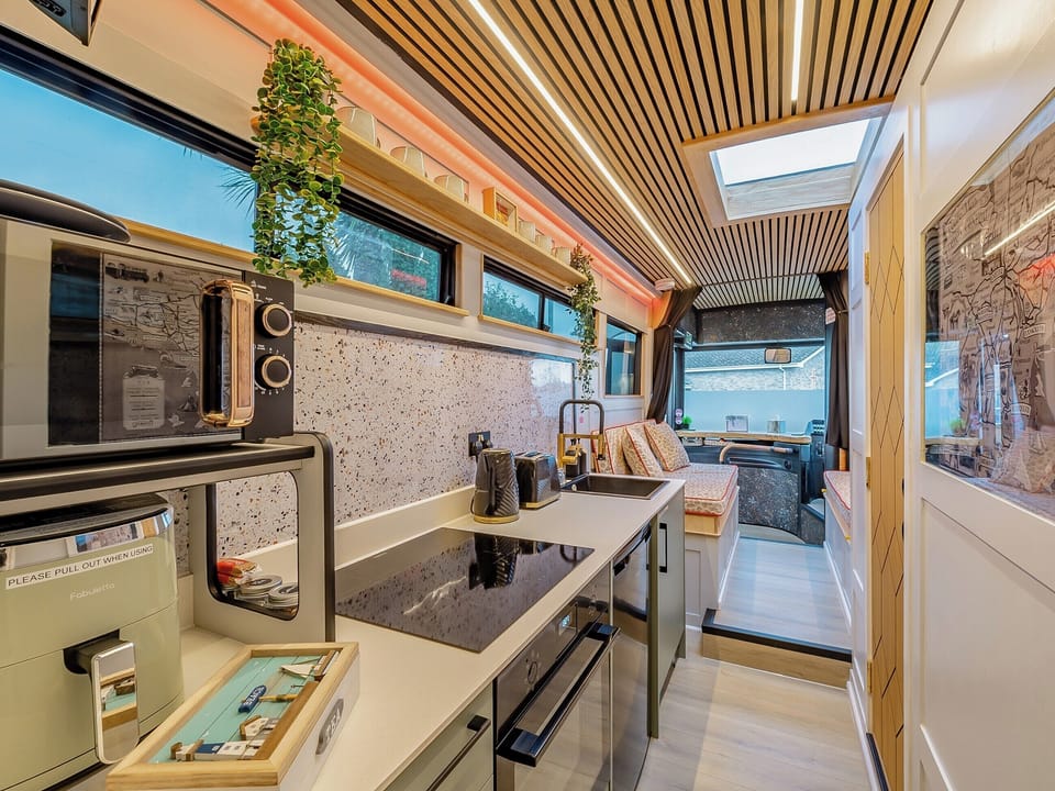 Kitchen area | Phoenix Star Bus, Goodrington, near Paignton