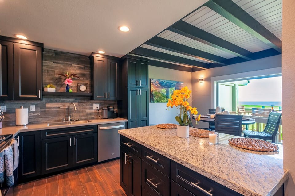 Condo, Multiple Beds, Patio, Ocean View (16B) | Private kitchen | Coffee/tea maker