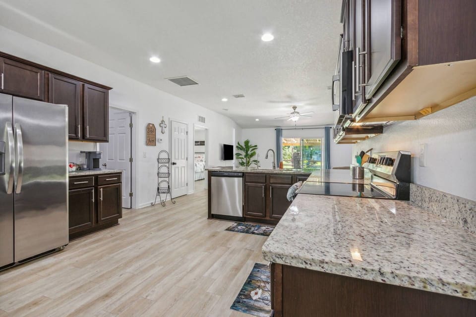 Full Kitchen with Stainless Steel Appliances