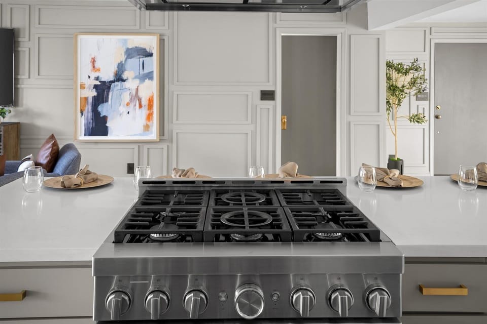 Experience culinary versatility with our powerful 6-burner stove, designed for the ultimate cooking performance