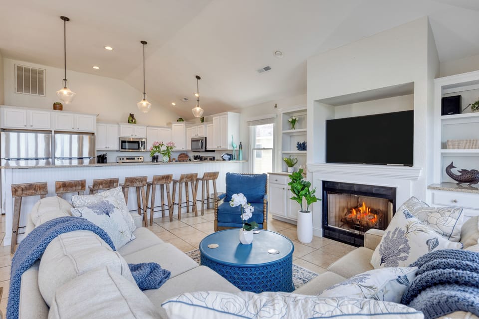 Cozy spot for relaxation.