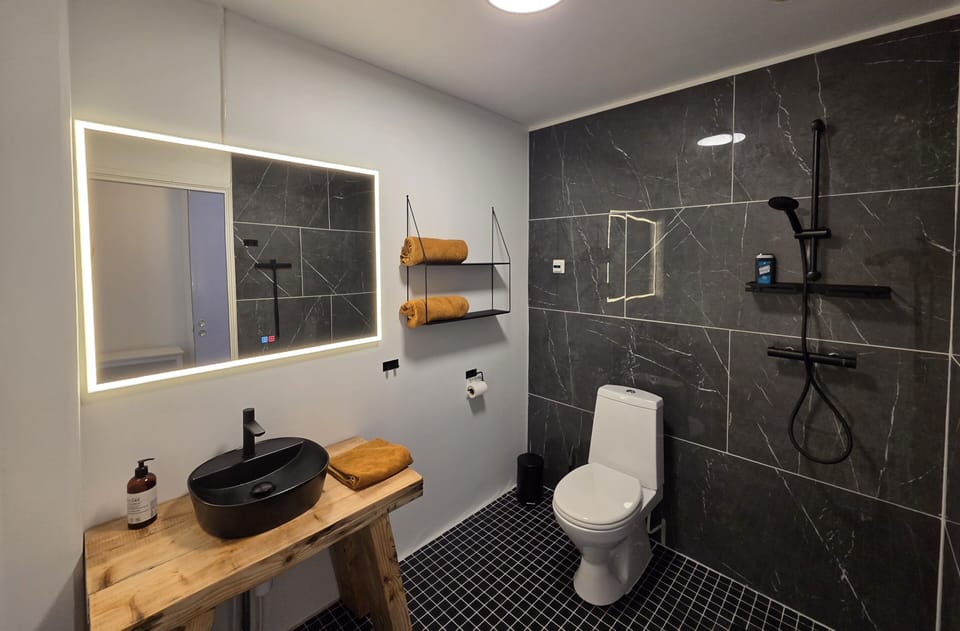 Deluxe Double Room | Bathroom | Shower, towels, toilet paper