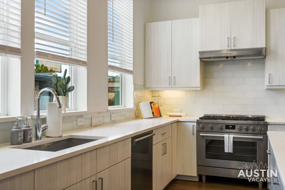 Stunning and massive fully equipped kitchen with all of the essentials and then some