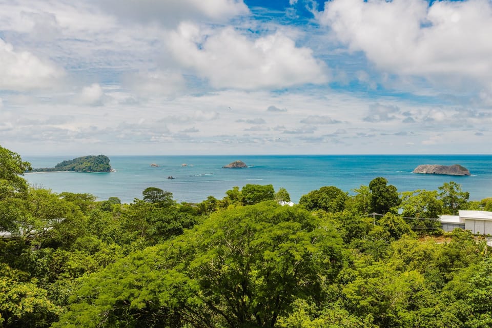 Sweeping Pacific Ocean views surround your private jungle retreat