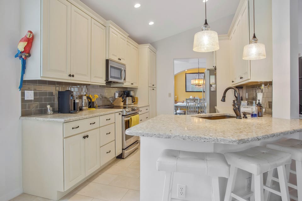 Remodeled kitchen with all appliances