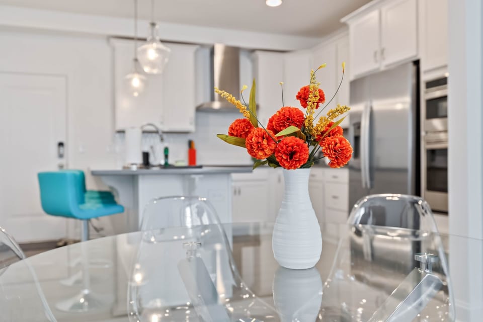 Soak in the beautiful decor every way you turn!