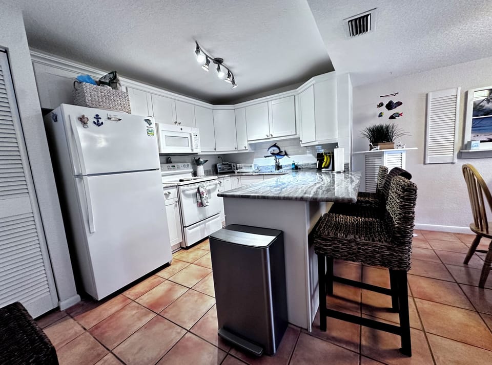 Fully stocked kitchen