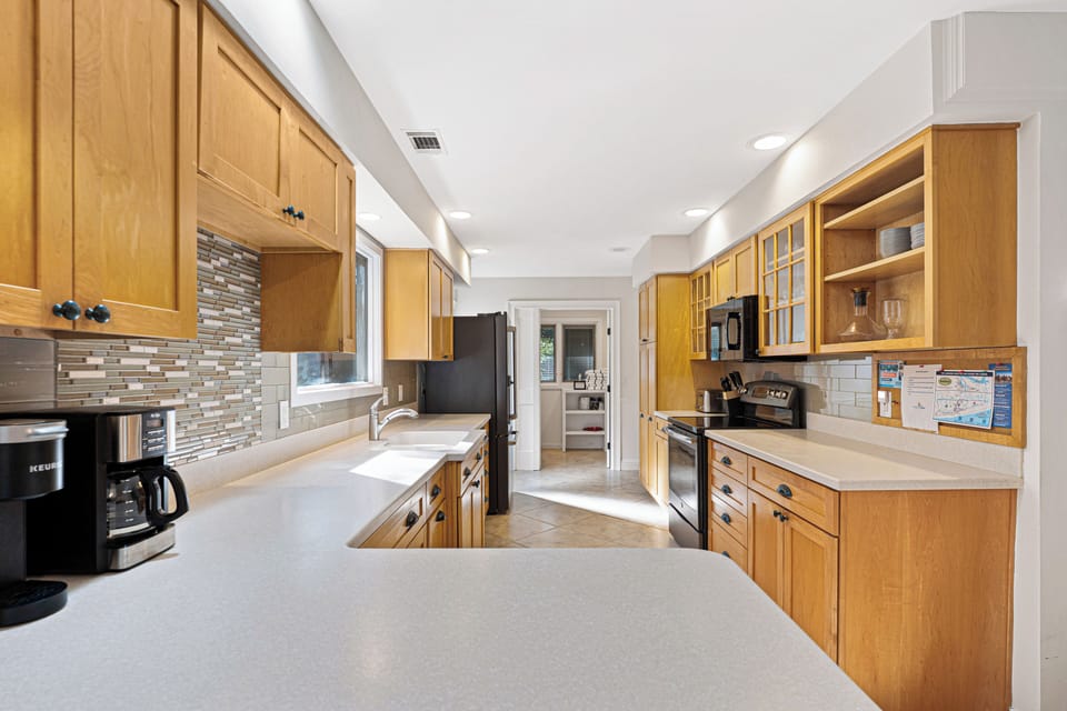 Everything necessary to cook and serve most meals