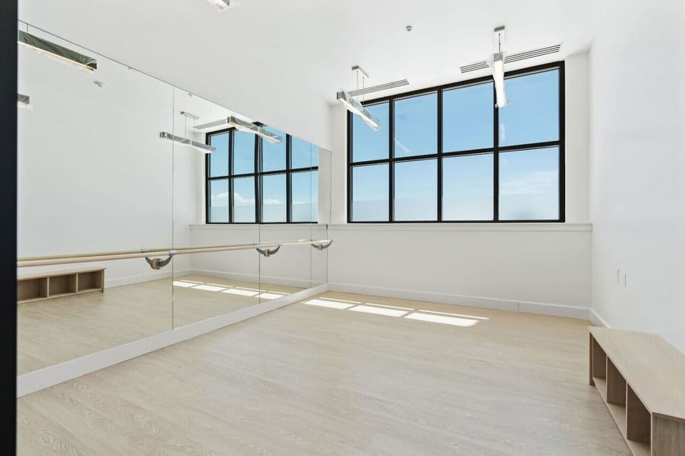 Yoga and Ballet Barre Room