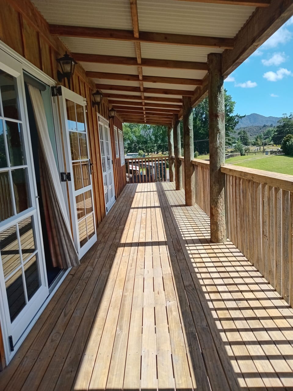 Deck upstairs