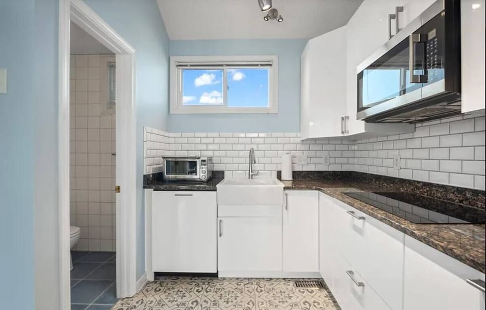 Kitchen and half bath