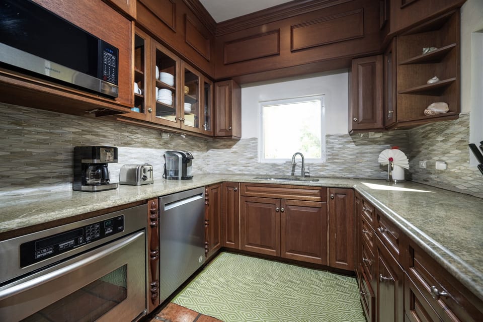 A dream kitchen for preparing your meals while here - or hire a chef and let the cooking be done for you!